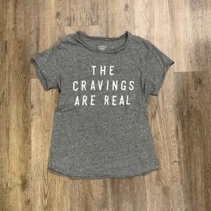 Isabel Maternity Gray T-shirt Size Medium